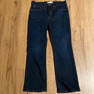 Madewell cami denim boot in dark wash